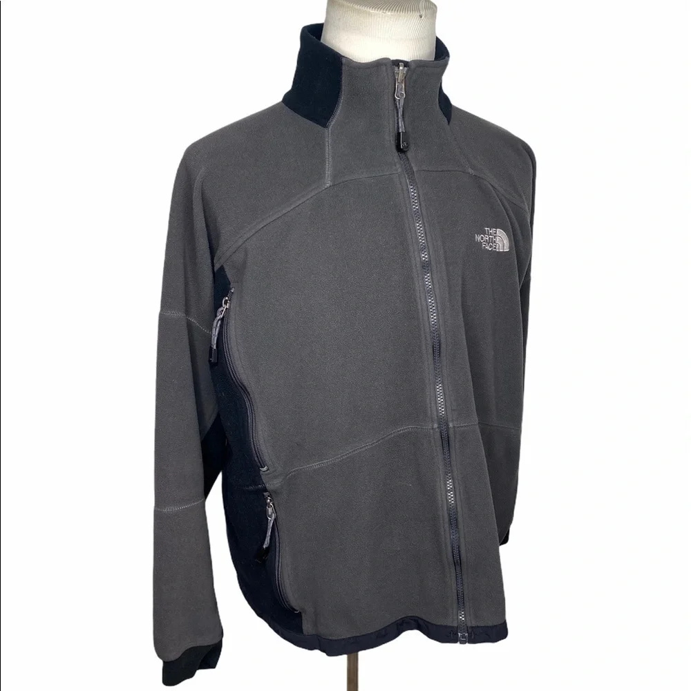 The North Face Gray Fleece Gore Windstopper Jacket